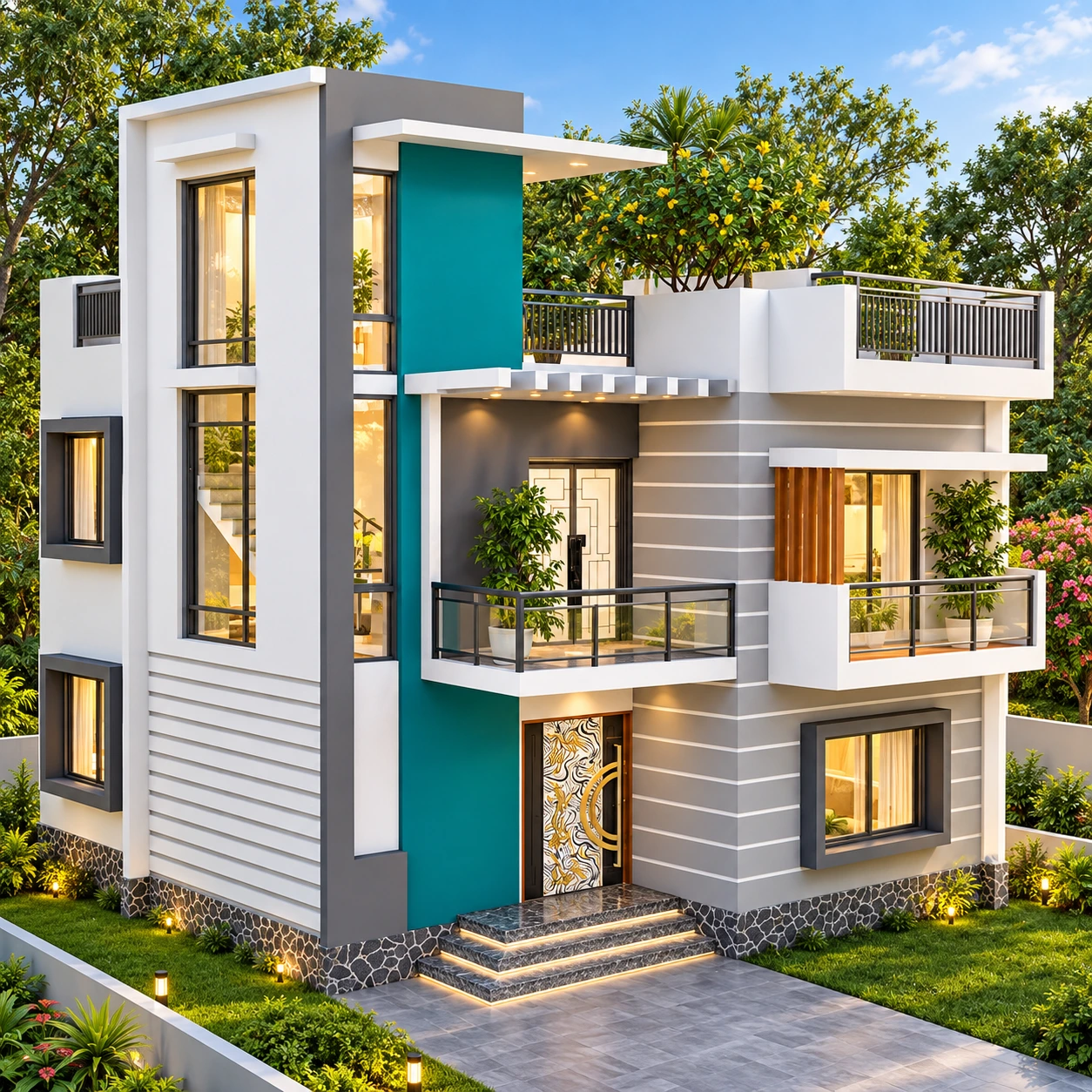 Duplex House Design