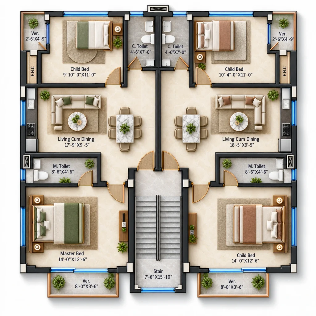 3 Storey House Design