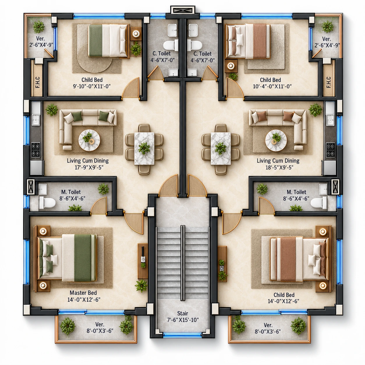 3 Storey House Design